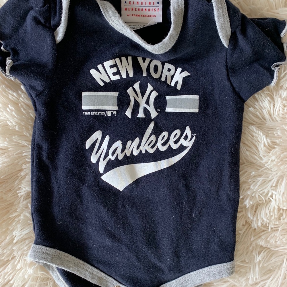Baby girls Yankees onesie